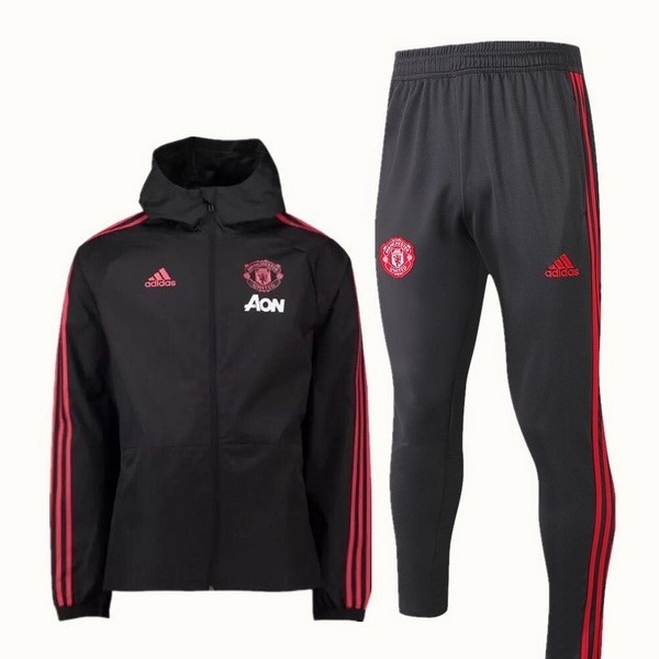 Rompevientos Manchester United Conjunto Completo 2018-19 Negro